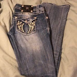 Miss me angel wing pocket jeans